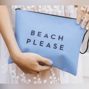 Milly  Beach Please Blue Pouch NWT